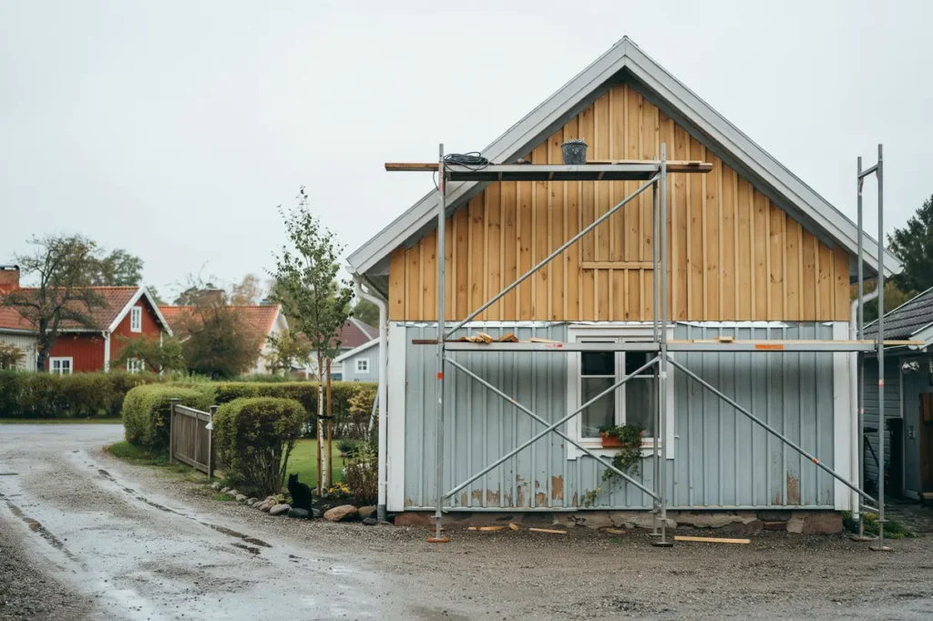 byta ytterpanel p huset tecken p skador r tt tr slag och kostnad f r fasadrenovering